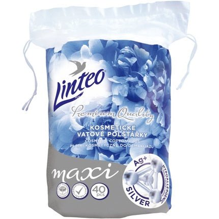 Linteo Premium Maxi Makeup Remover Pads Silver 40 pcs - Maison des fragrances