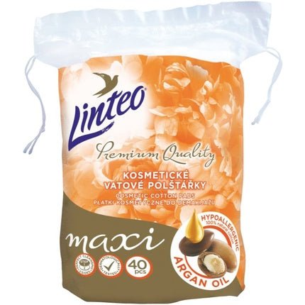 Linteo Premium Maxi Makeup Remover Pads with Argan Oil - 40 pads - Maison des fragrances