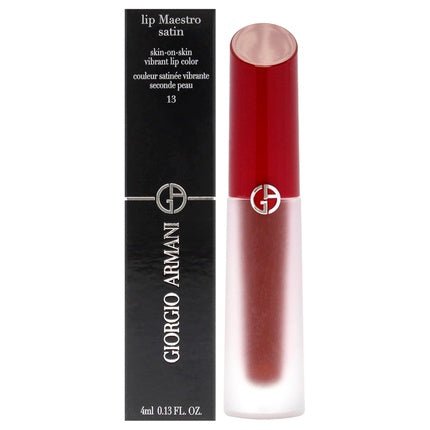 Lip Maestro Satin Long - Lasting Lipstick 13 Gala Night by GIORGIO ARMANI for Women 0.13 oz - Maison des fragrances