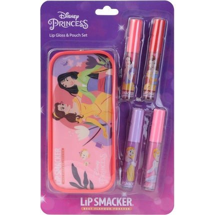 Lip Smacker Disney Princess Lip Gloss Set - 4 X 6ml With Pouch - Maison des fragrances