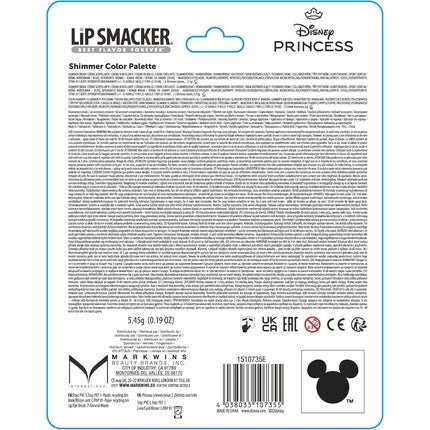 Lip Smacker Disney Princess Shimmer Color Palette Eyeshadow Palette For Kids With Applicator - Maison des fragrances
