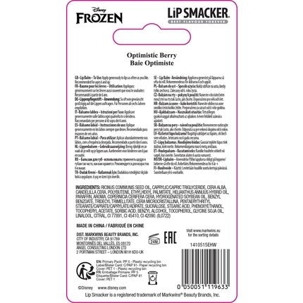 Lip Smacker Disney's Frozen Collection Anna Single Lip Balm for Kids Optimistic Berry Flavored - Maison des fragrances