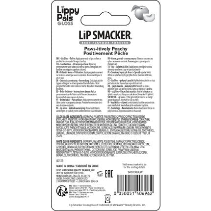 Lip Smacker Lippy Pals Panda Flavoured Lip Gloss for Kids Peach Flavour Paws - itively Peachy Gel - Maison des fragrances