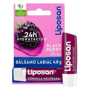 Liposan Blackberry Shine 4.8g Raspberry Lip Balm Moisturizing Lip Balm for Beautiful Soft Juicy Lips - Maison des fragrances