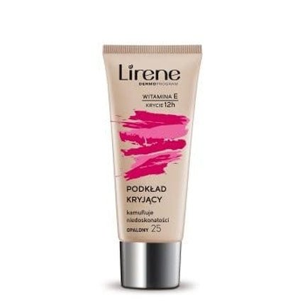 Lirene Concealing Foundation Camouflaging Imperfections With Vitamin E 25 Tanned 30ml - Maison des fragrances