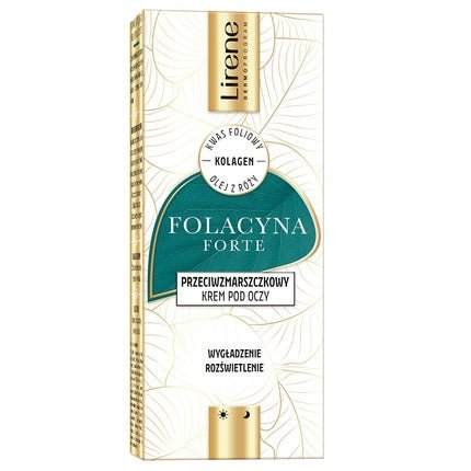 Lirene Folacyna Forte Eye Cream Anti - Wrinkle 15ml - Maison des fragrances