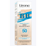 Lirene Moisturizing BB Cream with SPF50 Vitamin C and Hyaluronic Acid Natural 30ml - Maison des fragrances