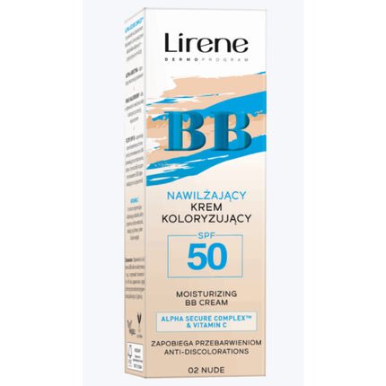 Lirene Moisturizing BB Cream with SPF50 Vitamin C and Hyaluronic Acid Nude 30ml - Maison des fragrances