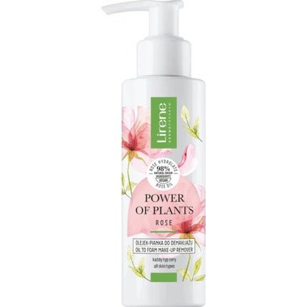 Lirene Power of Plants Rose 98% Natural Oil Foam Makeup Remover Vegan 145ml - Maison des fragrances