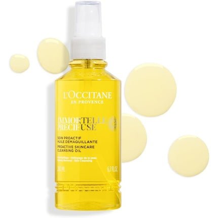L'OCCITANE Immortelle Precious Cleansing Oil 200ml Makeup Remover for All Skin Types - Maison des fragrances
