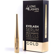 Long4Lashes GOLD High Capacity Exclusive Eyelash Serum 4ml - Superstar Formula with Plant - Based Ingredients - Maison des fragrances