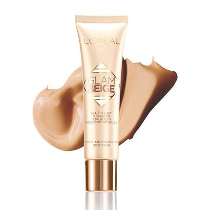 L'OREAL Glam Beige Natural Healthy Glow Foundation SPF20 30ml Medium Light Beige - Maison des fragrances