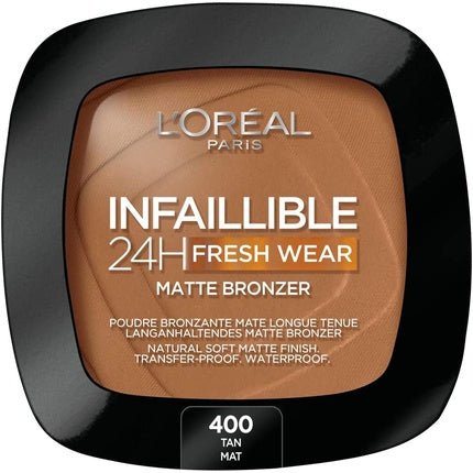 L'Oréal Infaillible 24h Fresh Wear Matte Bronzer Shade 400 Tan Doré - Maison des fragrances