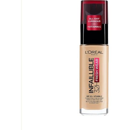 L'Oreal Infaillible 32h Fresh Wear Foundation Long - Lasting Face Foundation 100 Warm Dore 30ml - Maison des fragrances