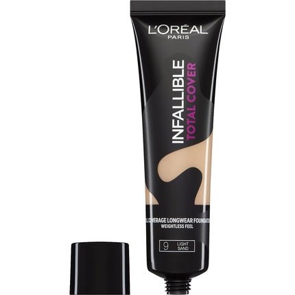 L'Oréal Infallible Total Cover Foundation 9 Light Sand 35g - Maison des fragrances