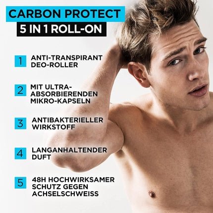 L'Oréal L'Oreal Expert Deo Rollon Carbon Protect Déodorant (Déo) Homme 50ml - Maison des fragrances