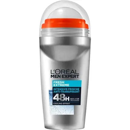 L'Oréal Loreal Expert Deodorant Roller 48h Anti-perspirant Non Stop Fresh Extreme Déodorant (Déo) Homme 50ml - Maison des fragrances