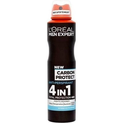 L'Oréal L'Oreal Paris Expert Deodorant Carbon Intense Ice Refreshing And Longlasting Protection Déodorant (Déo) Homme - Maison des fragrances