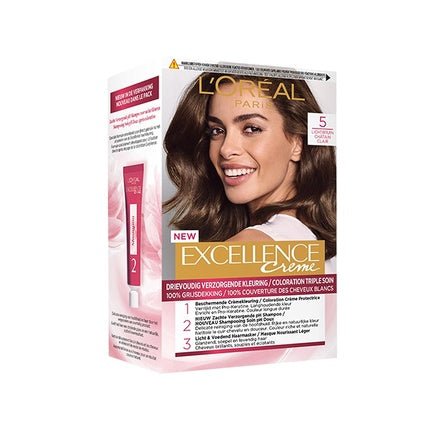 L'Oréal Paris Excellence Cream 5 Light brown Hair Dye - Maison des fragrances