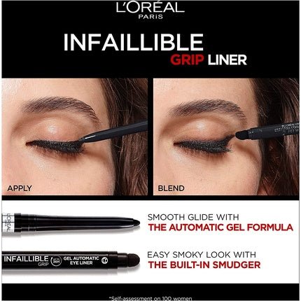 L'Oreal Paris Gel Eyeliner Pencil Intense Black Long - Lasting - Maison des fragrances