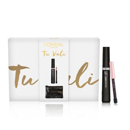 L'Oréal Paris Gift Bag with Extra Black Mascara and Mini Eye Pencil for Defined Looks and Longer Lashes with Exclusive Toiletry Bag - Maison des fragrances