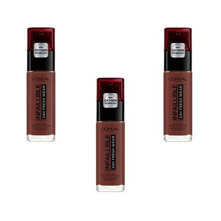 L'Oréal Paris Infaillible 24H Fresh Wear Makeup 385 Cocoa 30ml - Maison des fragrances
