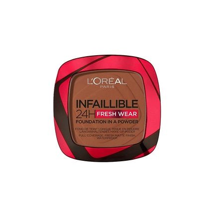 L'Oréal Paris Infaillible 24H Fresh Wear Mattifying Make - Up Powder 375 Deep Amber - Maison des fragrances