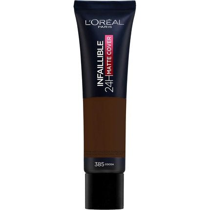 L'Oreal Paris Infallible 24H Matte Cover Foundation 385 Cocoa 30ml - Maison des fragrances