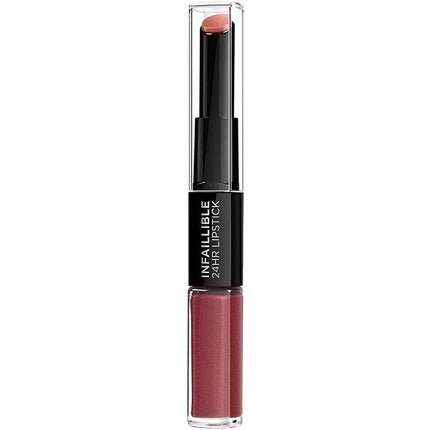L'Oreal Paris Infallible 24HR 2 Step Lipstick 507 Relentless Rouge - Maison des fragrances