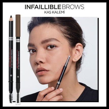 L'Oréal Paris Infallible Brows 12H Brow Definer Pencil 3.0 Brunette for Perfectly Shaped and Precisely Defined Eyebrows 1ml - Maison des fragrances