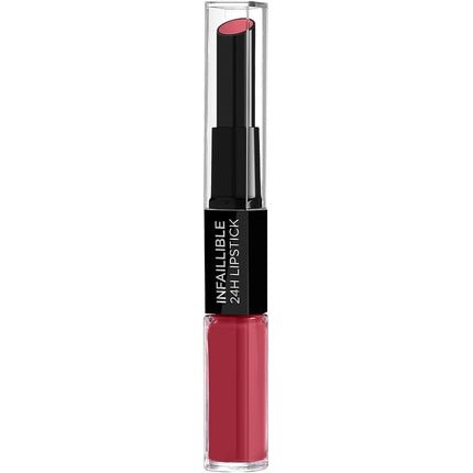 L'Oreal Paris Infallible Longwear 2 Step Lipstick 804 Metro Proof Rose 1 Count - Maison des fragrances