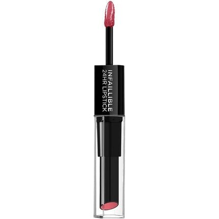 L'Oreal Paris Infallible Longwear 2 Step Lipstick 804 Metro Proof Rose 1 Count - Maison des fragrances