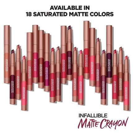 L'Oreal Paris Infallible Matte Lip Crayon Hot Apricot 1 Count - Maison des fragrances