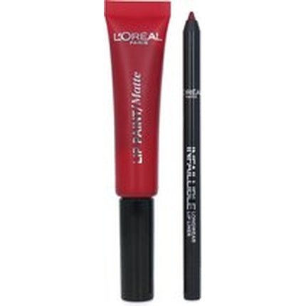L'Oreal Paris Infallible Matte Lip Paint Lipliner - 205 Apocalypse Red - Maison des fragrances
