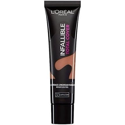 L'Oreal Paris Infallible Total Cover Foundation Number 33 Cappuccino - Maison des fragrances