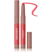 L'Oreal Paris Infallible Very Matte Lip Crayon Lipstick Smudge Proof Pink Lipstick 108 Hot Apricot - Maison des fragrances