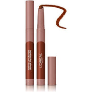 L'Oreal Paris Infallible Very Matte Lip Crayon Lipstick Smudge Proof Red 109 Flirty Toffee 1kg - Maison des fragrances