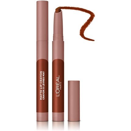 L'Oreal Paris Infallible Very Matte Lip Crayon Lipstick Smudge Proof Red 109 Flirty Toffee 1kg - Maison des fragrances