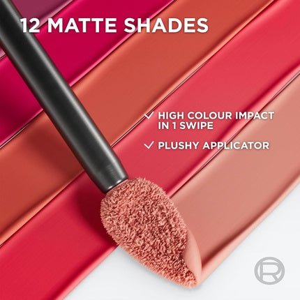 L'Oréal Paris Liquid Lipstick Intense Colour Longwear Matte Formula with Hyaluronic Acid 5ml - Maison des fragrances
