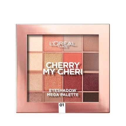 L'Oréal Paris Paradis Eyeshadow 16 Colors Cherry My Cherie - Maison des fragrances