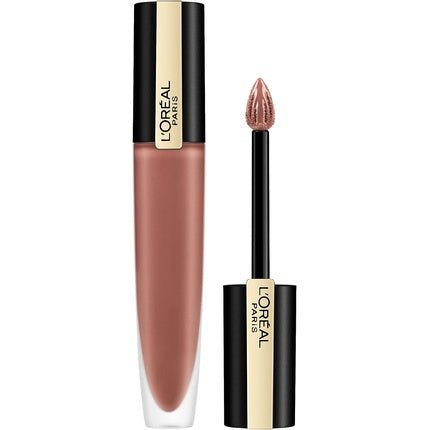 L'Oreal Paris Rouge Signature Metallic Liquid Lipstick 201 Stupefy 1 Count - Maison des fragrances