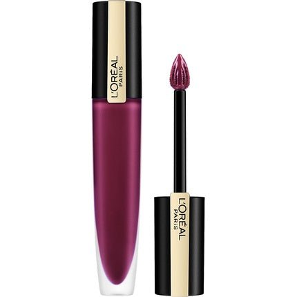 L'Oreal Paris Rouge Signature Metallic Liquid Lipstick 204 Voodoo 1 Count - Maison des fragrances