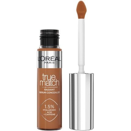 L'Oréal Paris Serum Concealer Medium Coverage Radiant Finish with 1.5% Hyaluronic Acid and Caffeine True Match 10D 10ml - Maison des fragrances