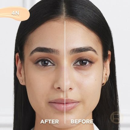 L'Oréal Paris Serum Concealer Medium Coverage Radiant Finish with 1.5% Hyaluronic Acid and Caffeine True Match 10ml 4N - Maison des fragrances