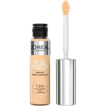 L'Oréal Paris Serum Concealer Medium Coverage Radiant Finish with 1.5% Hyaluronic Acid and Caffeine True Match 10ml 5D - Maison des fragrances
