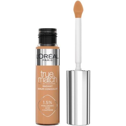 L'Oréal Paris Serum Concealer Medium Coverage Radiant Finish with 1.5% Hyaluronic Acid and Caffeine True Match 10ml 8N - Maison des fragrances