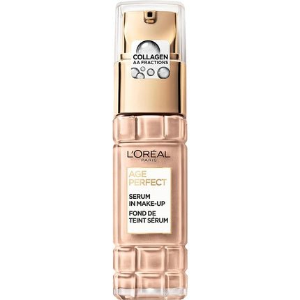 L'Oréal Paris Serum in Makeup for Mature Skin Liquid Foundation with SPF 24 Age Perfect 160 Rose Beige 30ml - Maison des fragrances