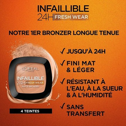 L'Oreal Paris Soft Matte Bronzer Longwear Waterproof Matte Finish - Maison des fragrances