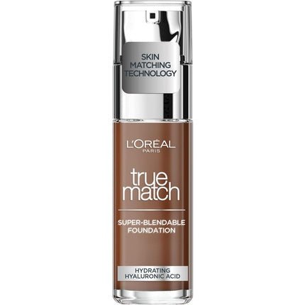 L'Oreal Paris True Match Liquid Foundation Skincare Infused with Hyaluronic Acid SPF 17 9C Deep Cool 30ml - Maison des fragrances