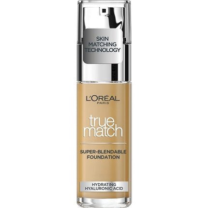 L'Oreal Paris True Match Liquid Foundation with Hyaluronic Acid and SPF 17 30ml 5.5W Golden Sun - Maison des fragrances